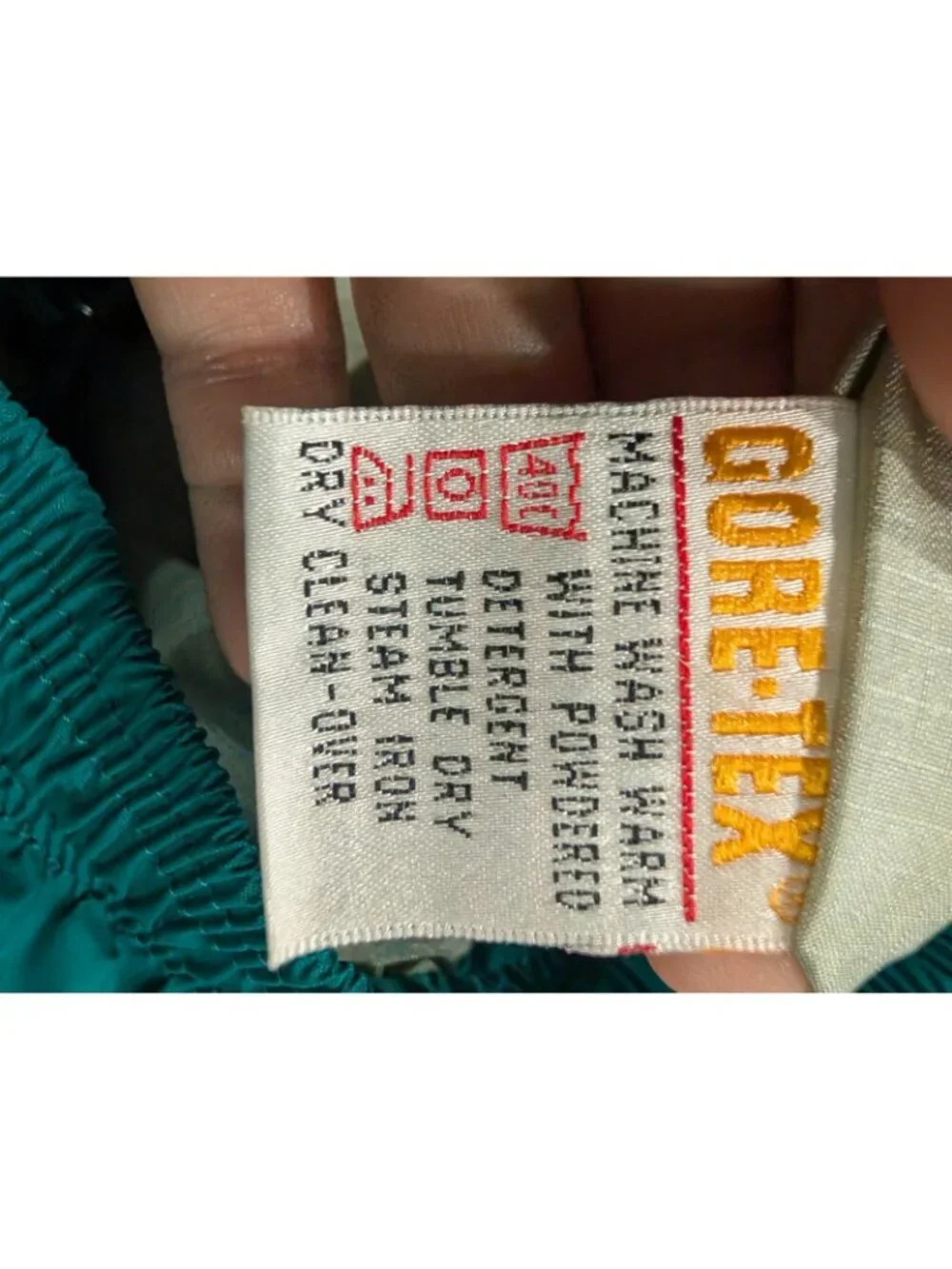 Vintage L.L. Bean Gore-Tex Rain Track Nylon Pants - Men's Size L Teal Blue